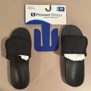 PowerStep Archwear Black Slides